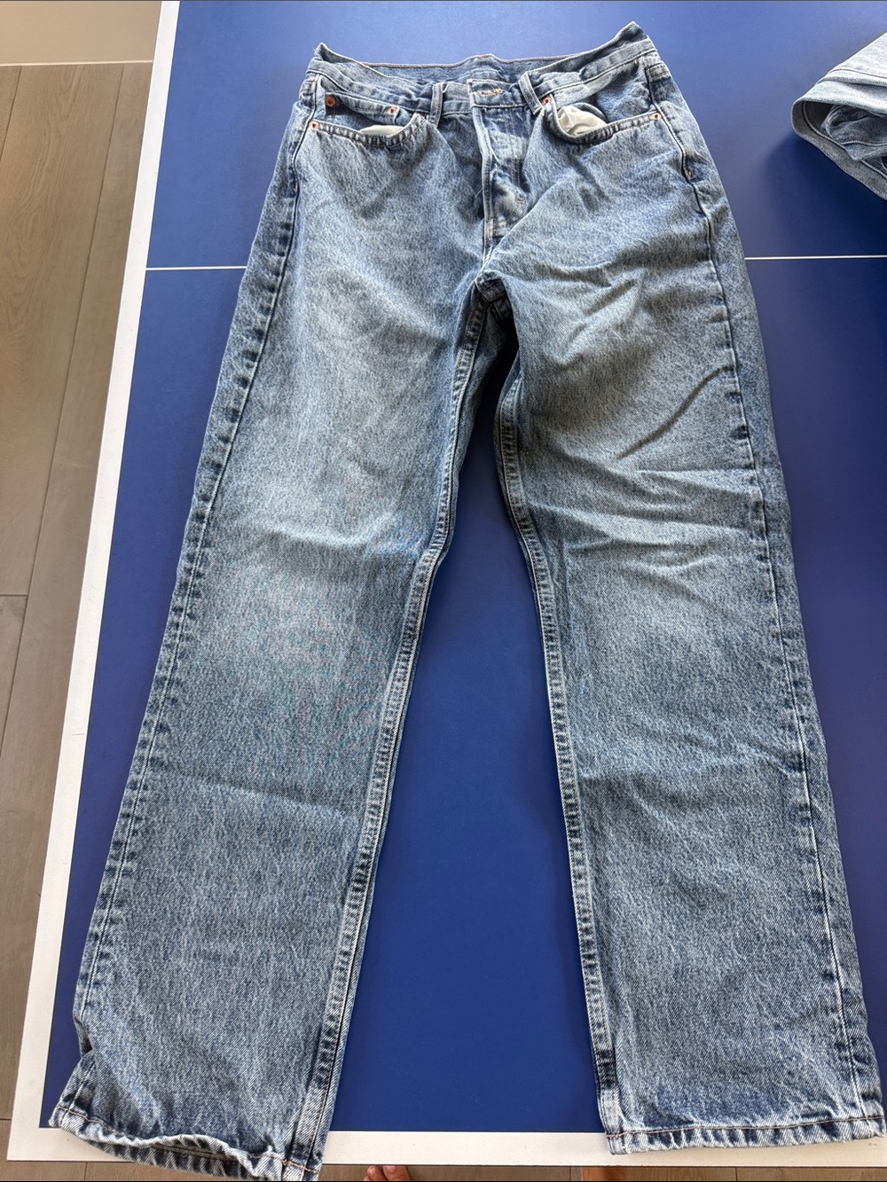 Classic TopShop size 28 never worn  Light Blue Straight-Leg Jeans